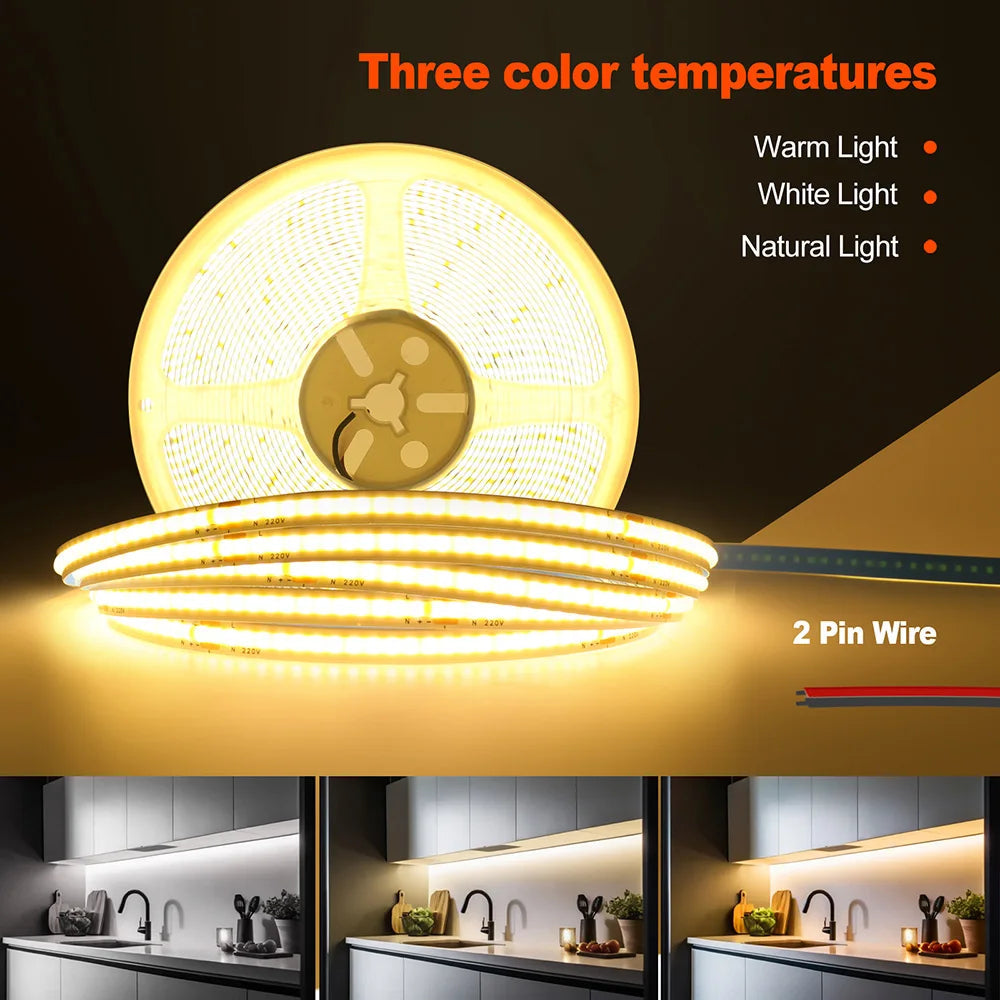 TOKYO® 220v COB Roll 10m/ Strip Light Roll