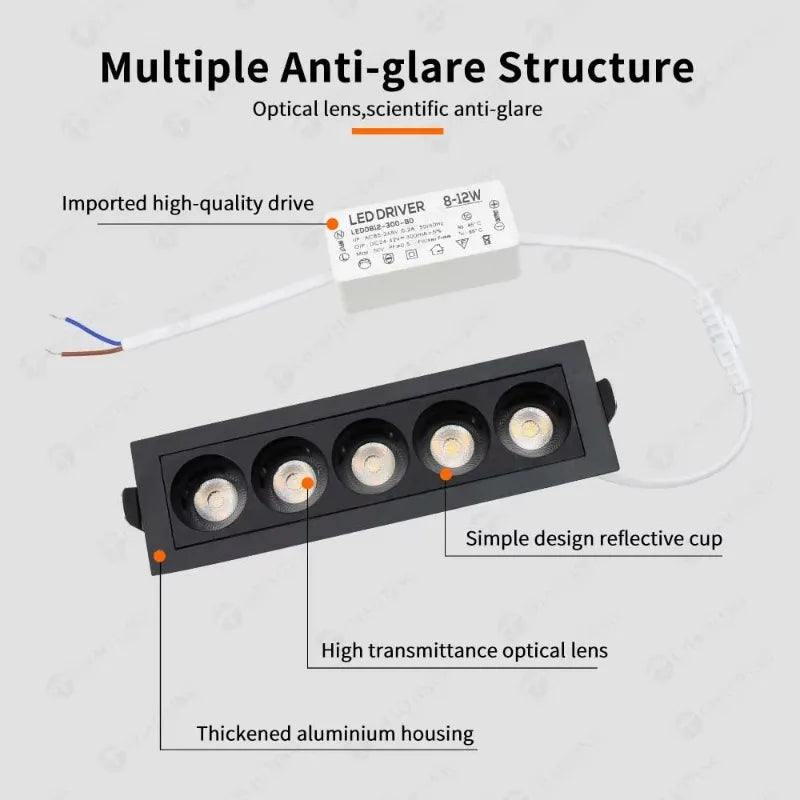 Tokyo® Aluminium  LED Down Light /Lazer Blade Light - TOKYO