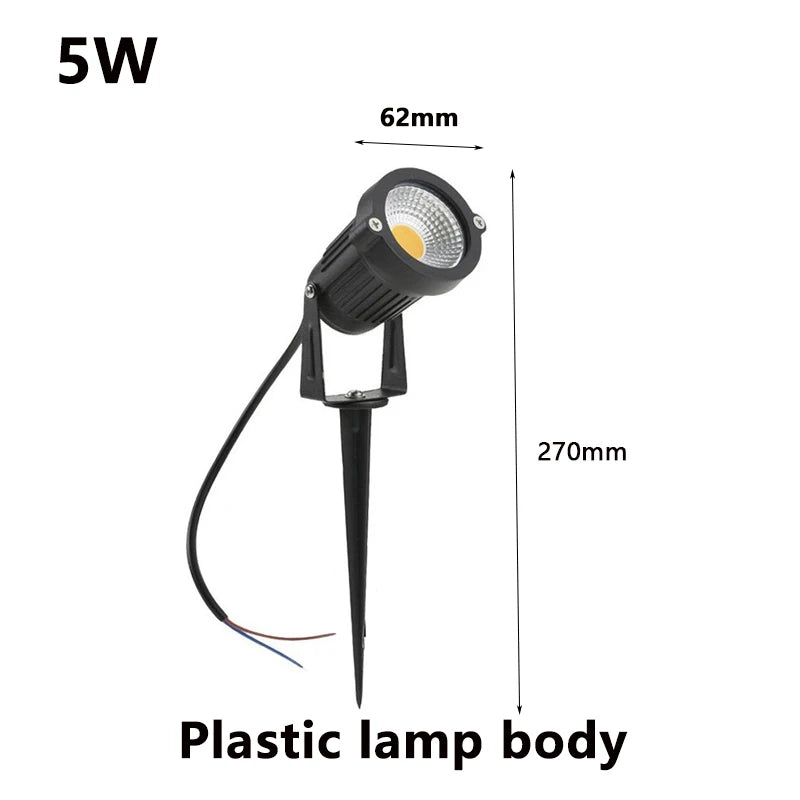 TOKYO ®  Garden Light 5w Plastic Body