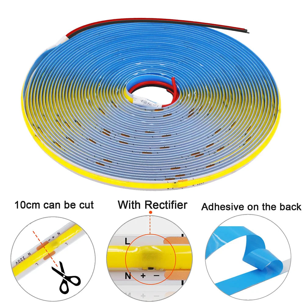 TOKYO® 220v  COB Roll 10m/ Strip Light Roll