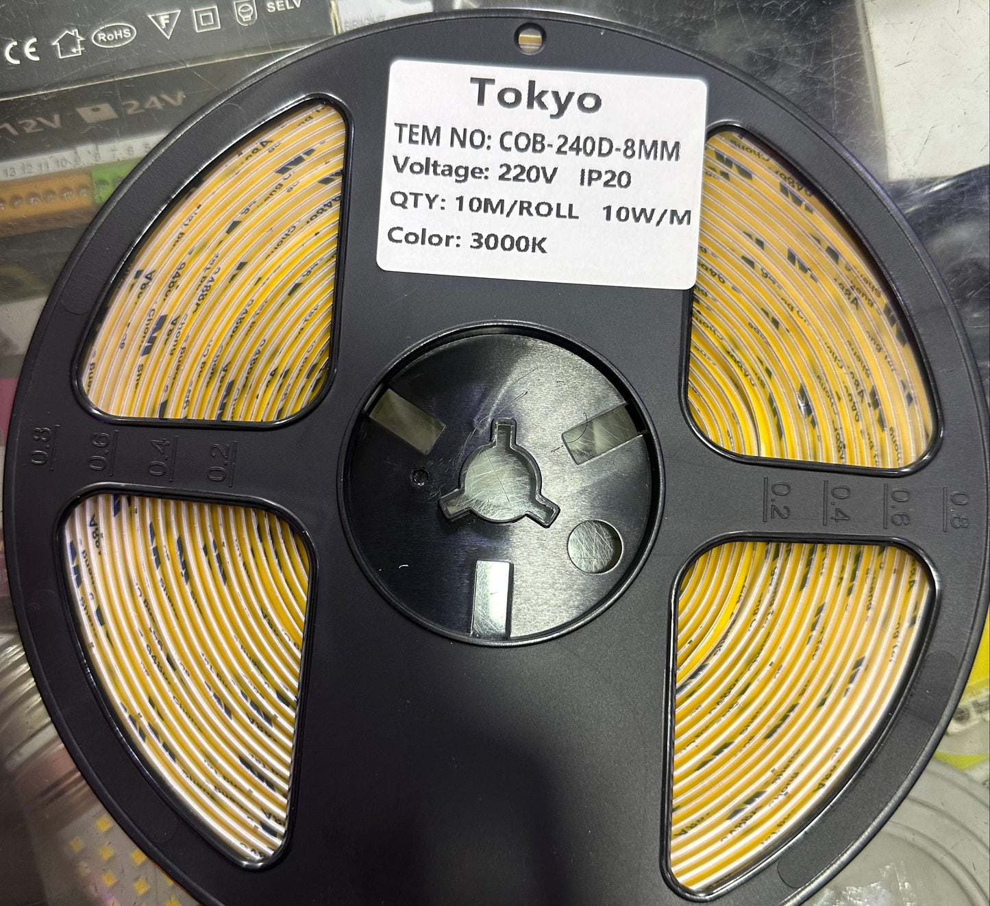 TOKYO® 220v  COB Roll 10m/ Strip Light Roll