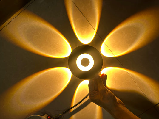 TOKYO®  6 sided Round Aluminium  Waterproof Wall Light